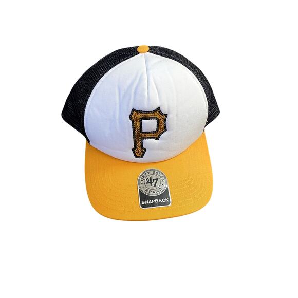 Genuine Merchandise Pittsburgh Pirates 47 Snapback Hat Glimmer Black MLB Team - Picture 1 of 7